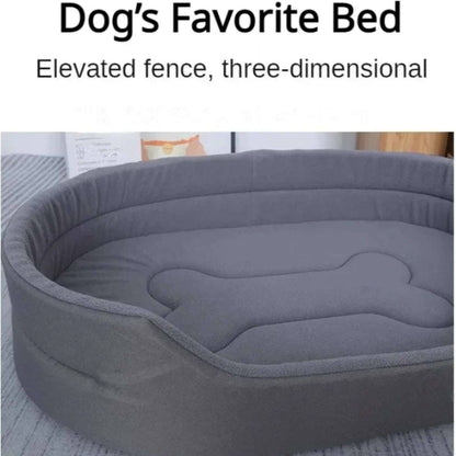 Gray Dog Cushions Pet Sofa Beds Large Dogs Fluffy Pets Accessories Mat Products Puppy Supplies TRENDYPET'S ZONE