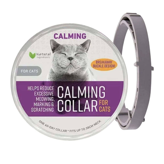 Gray Safe Cat Calming Collar 1Pack/60Days Adjustable Anxiety Reduction Pheromone Lasting Natural Calm Pet Collar Boxed OPP Bag - Trendypet's Zone