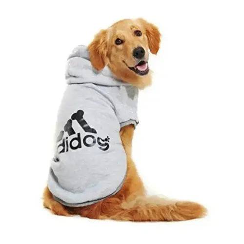 Gray Soft Fleece Pet Dog Puppy Hoodies Warm Sweatshirt Pet Costume Jacket TRENDYPET'S ZONE