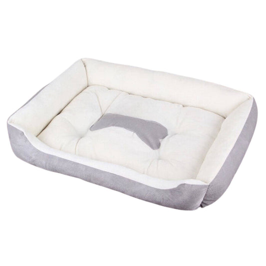 Gray Warm Comfortable Dog Sleeping Sofa Bed Soft PP Cotton Nest For Small Medium Large Dogs Pet Puppy Kennel Basket Mat TRENDYPET'S ZONE