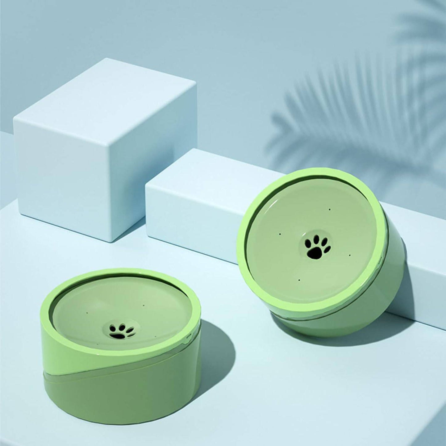 Green 1.5L Pet Floating Water Bowl For Cat Dog No-Spill Large Capacity Slow Water Feeder Dispenser - Trendypet's Zone