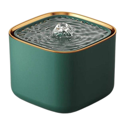 Green 3L Automatic Cat Water Fountain with LED Light Ultra Silent USB Kitten Electric Mute Water Feeder Pet Drinking Water Fountain - Trendypet's Zone