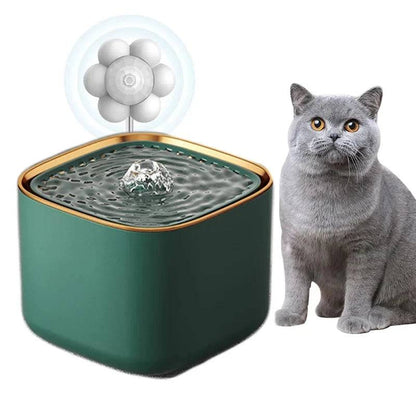 Green 3L Automatic Cat Water Fountain with LED Light Ultra Silent USB Kitten Electric Mute Water Feeder Pet Drinking Water Fountain - Trendypet's Zone