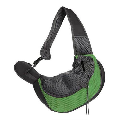 Green Carrier Outdoor Travel Dog Puppy Cat Kitten Shoulder Bag Mesh Oxford Single Comfort Sling Handbag Tote Pouch TRENDYPET'S ZONE