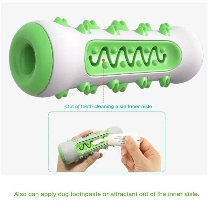 Green Dog Teeth Grinding Stick Gnawing Teeth Clean Bone Dog Tooth Brush Chewing Gum Pet Toy Dog Bite Resistant Molar Training Grinding TRENDYPET'S ZONE