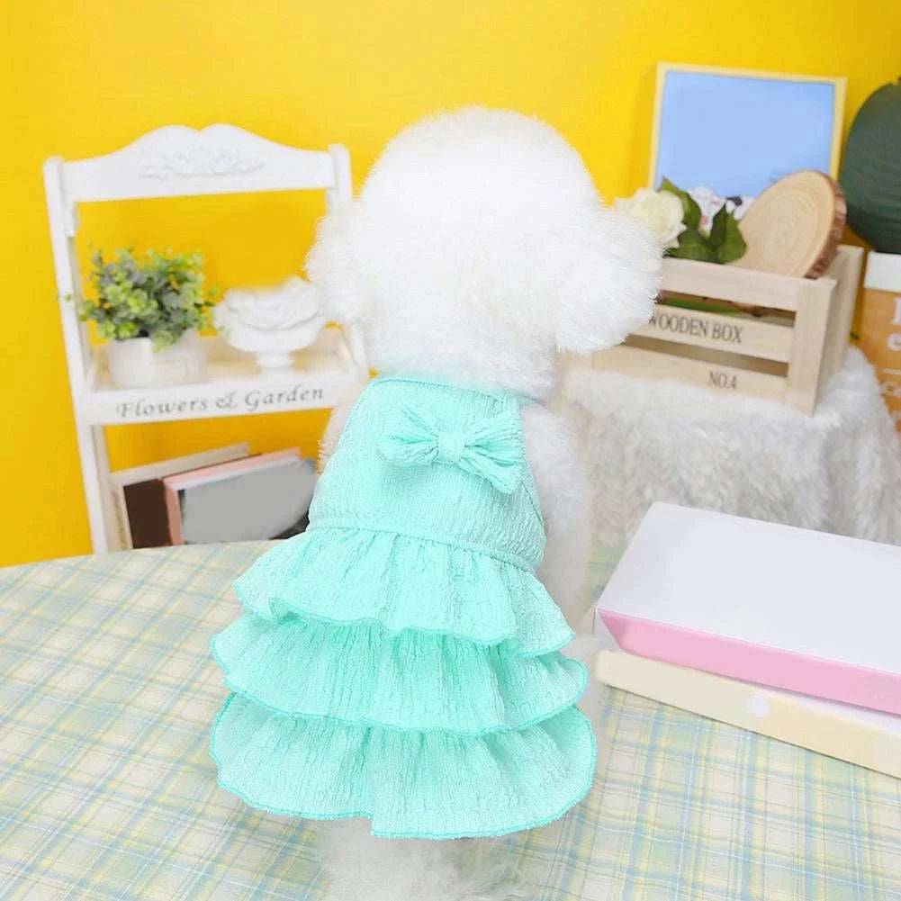 Green Pet Clothes Summer Thin Style Dog Dress Skirt Small Clothing Puppy Dress Doggy Costume TRENDYPET'S ZONE