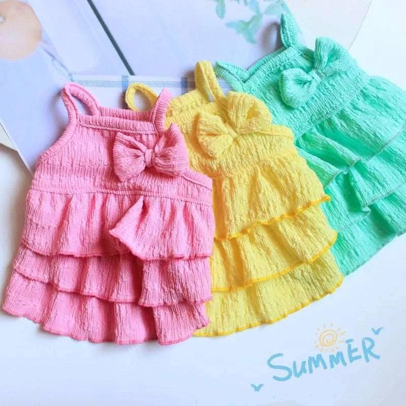 Green Pet Clothes Summer Thin Style Dog Dress Skirt Small Clothing Puppy Dress Doggy Costume TRENDYPET'S ZONE