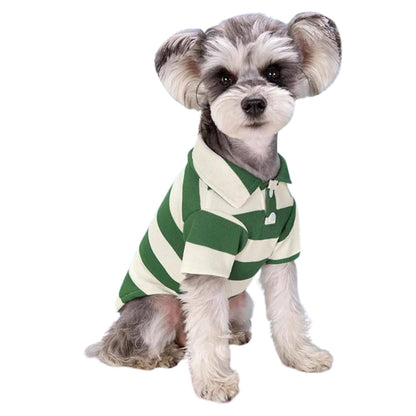 Green Pet Polo Shirt Summer Dog Clothes Casual Clothing for Small Large Puppy T-shirt Shirts TRENDYPET'S ZONE