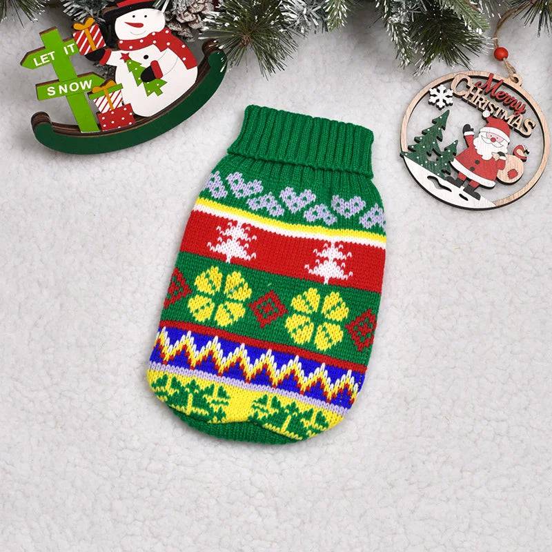 Green Warm Knitted Pet Dogs Cats Sweater Winter Clothes TRENDYPET'S ZONE