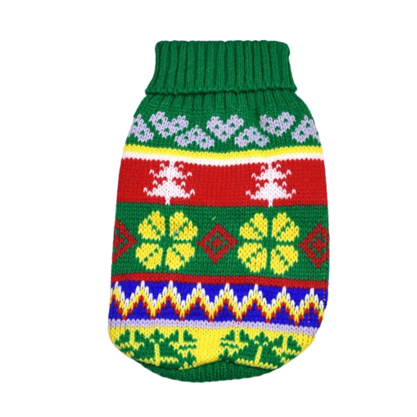 Green Warm Knitted Pet Dogs Cats Sweater Winter Clothes TRENDYPET'S ZONE