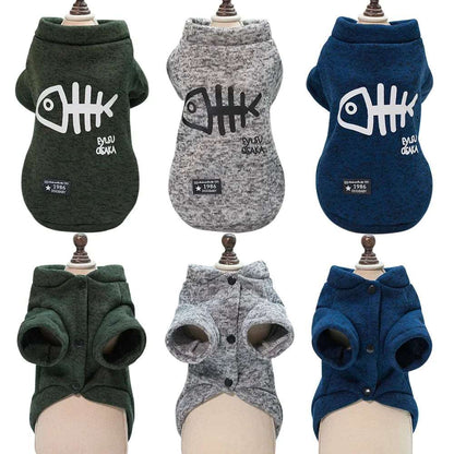 Green Winter Clothes For Small Medium Pet Cat Dog Clothing Hoodies Outfits Coats Jackets Costumes Sweatshirts TRENDYPET'S ZONE