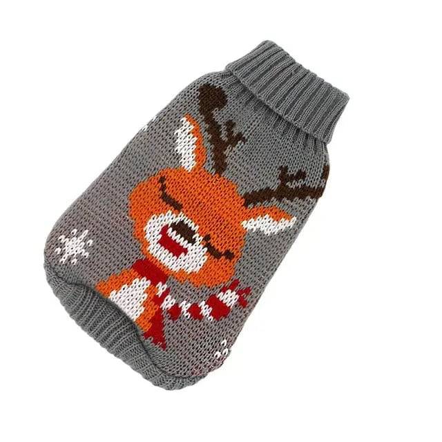 Grey Elk Cat Kitten Sweater Winter Warm Clothes For Small Medium Dogs Coat Pet Outfit TRENDYPET'S ZONE