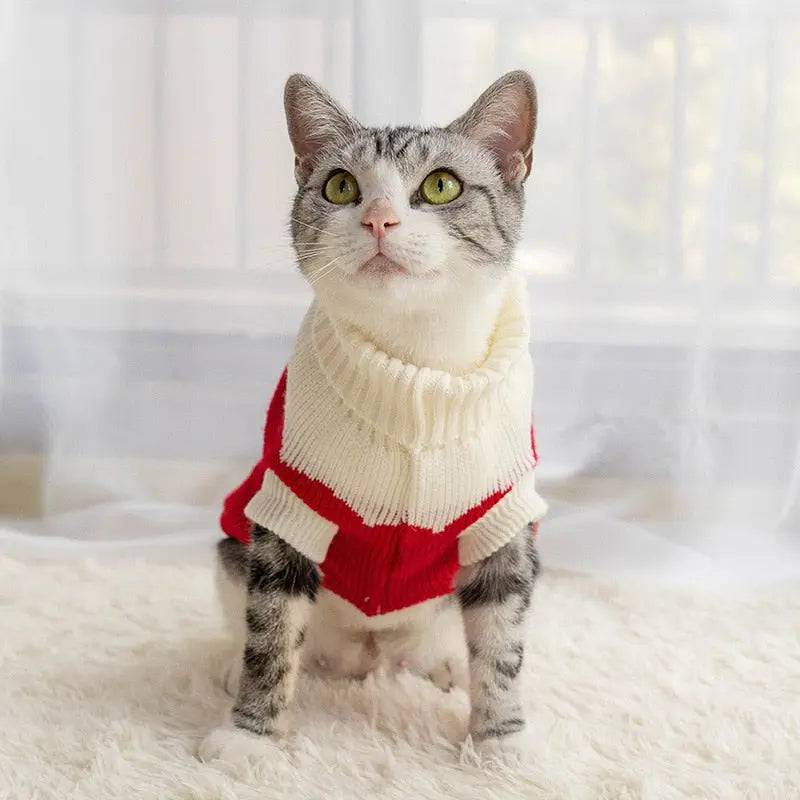 Grey Elk Cat Kitten Sweater Winter Warm Clothes For Small Medium Dogs Coat Pet Outfit TRENDYPET'S ZONE