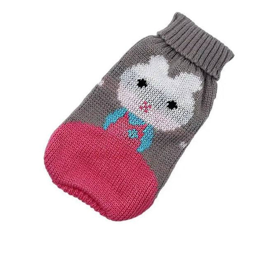 Grey Rabbit Cat Kitten Sweater Winter Warm Clothes For Small Medium Dogs Coat Pet Outfit TRENDYPET'S ZONE