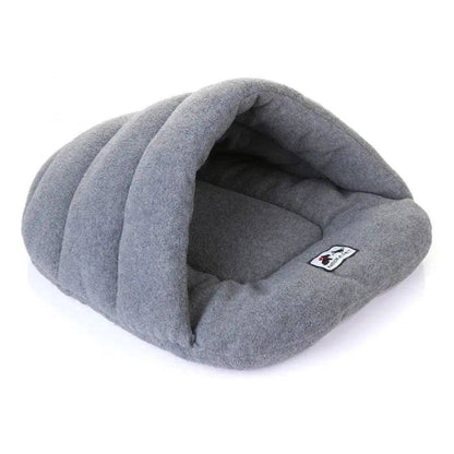 Grey Warm fleece pet sleeping bag pet nest dog nest cat nest rabbit nest large and medium pet nest pet house - Trendypet's Zone