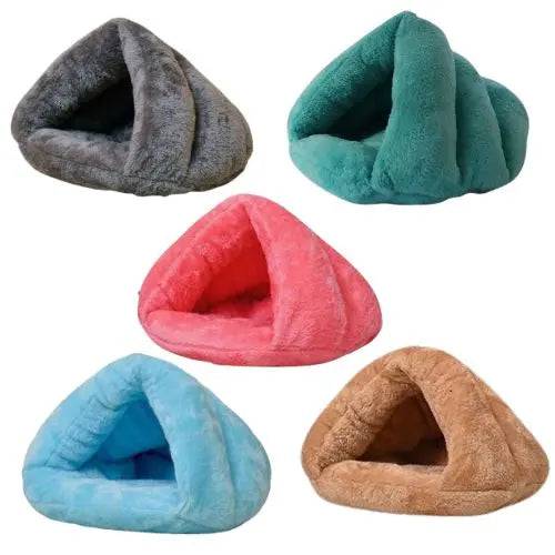 Khaki Pet Bed Super Soft Dog Washable plush Dog Kennel Deep Sleep cat litter mat House Sofa suits For Dog Chihuahua cats home Basket TRENDYPET'S ZONE