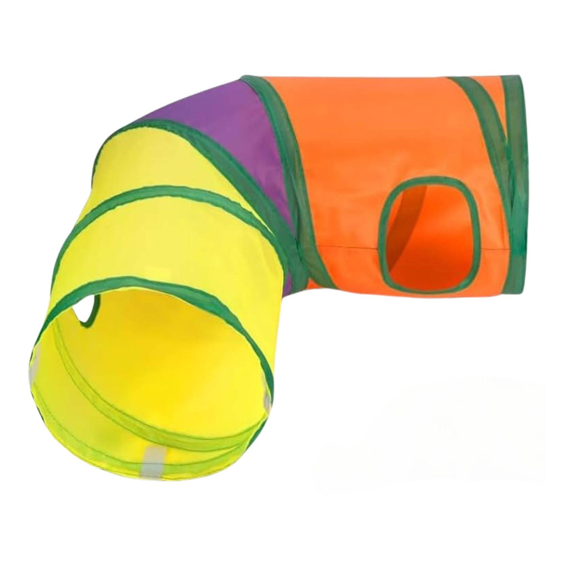 L-Shape Collapsible Cat Tunnel Tubes Interactive For Kitten Cats Springs Rainbow Toy TRENDYPET'S ZONE