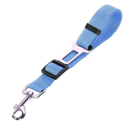 Light Blue Base Model Pet Supplies Car Seat Belt Dog Seat Belt Dog Leash Vehicle Belt Adjustable Cushioning Elastic Reflective Safety Rope for Dog Cat - Trendypet's Zone