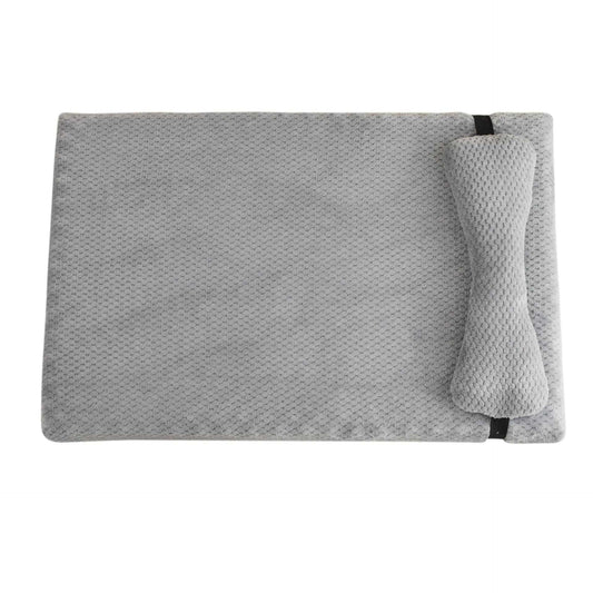 Light Grey Warm Calming Dog Puppy Bed Mat Pillow Fluffy Plush with Removable Washable Cover for X-Large, Large, Medium, Small Dogs - Trendypet's Zone