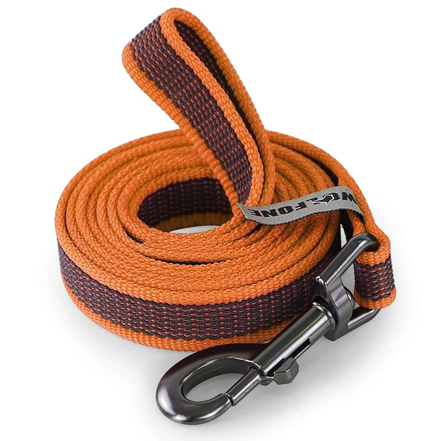 Orange Dog Leash Latex Silk Easy and Convenient Training Big Dual Color TRENDYPET'S ZONE