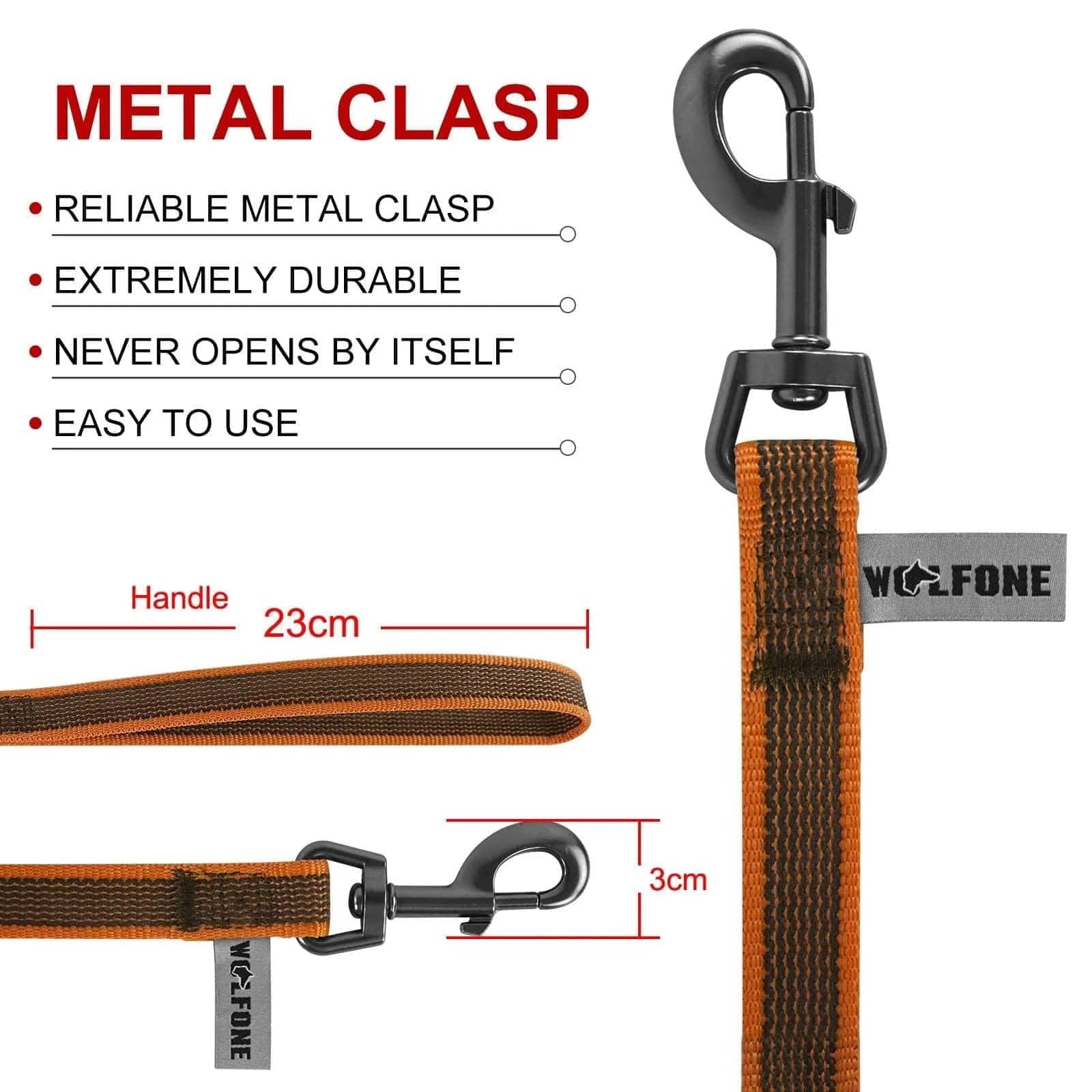 Orange Dog Leash Latex Silk Easy and Convenient Training Big Dual Color TRENDYPET'S ZONE