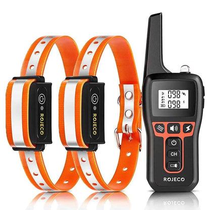 Orange Dog Training Collar with 3300FT Remote, IPX7 Waterproof Rechargeable Shock Collar for Large Medium Small Dog, 3 Safe Training Modes with Beep, Vibration and Shock, Adjustable Electronic Dog Collar TRENDYPET'S ZONE