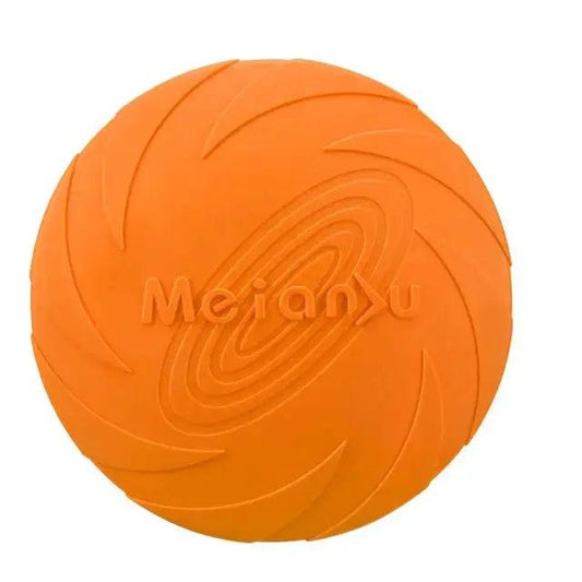 Orange Fashion Pet Dog Silicone Game Frisbeed Dog Toy Flying Discs Training Interactive Toys Pet Supplies Flying Disc 15/18/22cm TRENDYPET'S ZONE