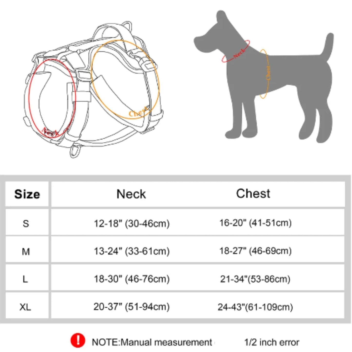 Orange No Pull Dog Harness Reflective Vest With Control Handle For Small Medium Large Dogs Walking Training Harnesses TRENDYPET'S ZONE