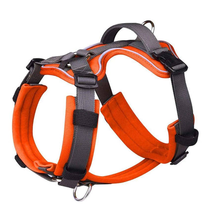 Orange No Pull Dog Harness Reflective Vest With Control Handle For Small Medium Large Dogs Walking Training Harnesses TRENDYPET'S ZONE