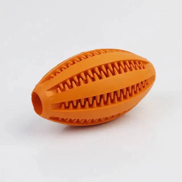 Orange Toys for Dogs Ball Interactive Toys Dog Chew Toys Tooth Cleaning Elasticity Small Big Dog Toys Rubber Pet Ball Toys TRENDYPET'S ZONE