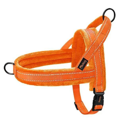 Orange Warm Harness Vest Winter Soft Padded Pet Training Adjustable For Small Large Dog Puppy TRENDYPET'S ZONE