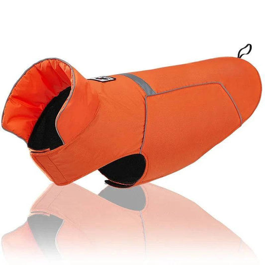 Orange Waterproof Dog Coat Warm Winter Puppy Jacket Vest Pet Clothes Apparel TRENDYPET'S ZONE