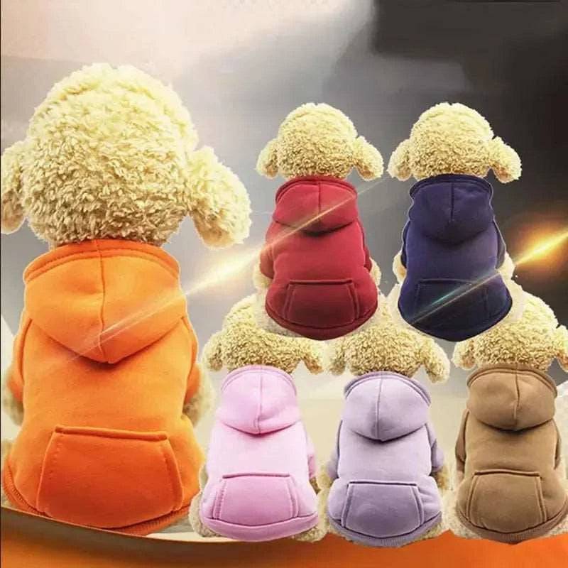 Orange XS-2XL Pet Dog Hoodie Coat Soft Fleece Warm Puppy TRENDYPET'S ZONE