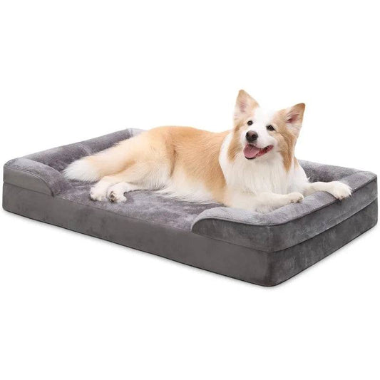 Orthopedic Dog Beds Dog Waterproof Bed with Sides Non-Slip Bottom Couch Puppy Bed Removable And Washable, Sizes XS - 2XL Plus - Trendypet's Zone