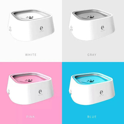 Pink (1.5L) Pet Dog Cat Floating Water Bowl Drinker Not Wet Mouth Splash Water Not Sprinkler Water Dispenser Portable Bowl - Trendypet's Zone