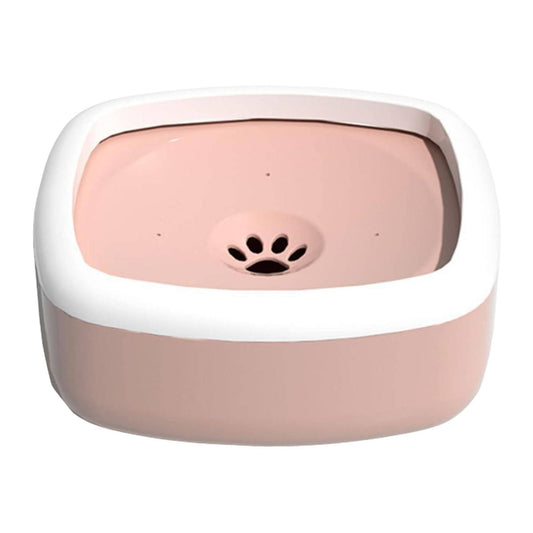 Pink 1L Pet Floating Water Bowl For Cat Dog No-Spill Large Capacity Slow Water Feeder Dispenser TRENDYPET'S ZONE