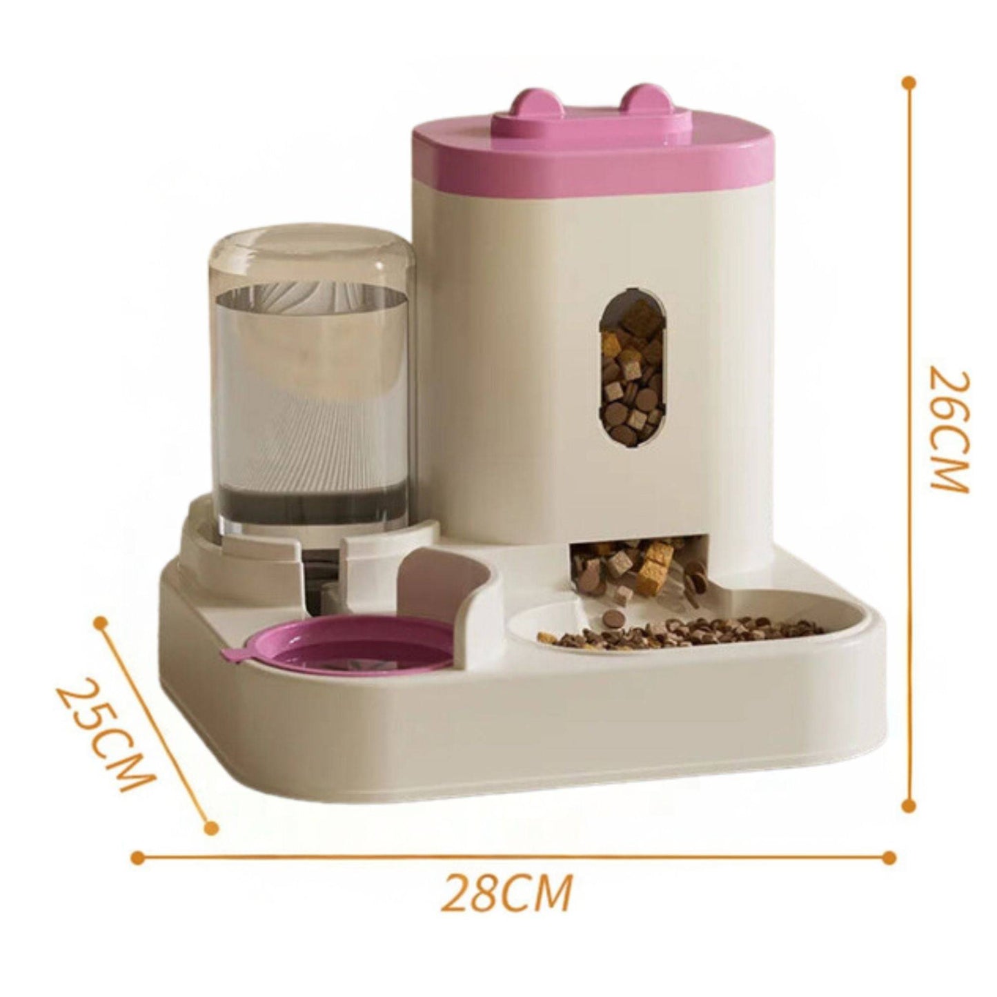 Pink Automatic Feeder Cat Dog Food Bowl Pet Large 2L Food Storage Dispenser Container Puppy Pet Kitten Accessories TRENDYPET'S ZONE