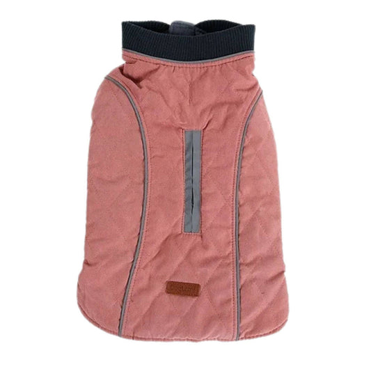 Pink Cozy Quilted Dog Coat Warm Jacket Retro Thick Vest TRENDYPET'S ZONE