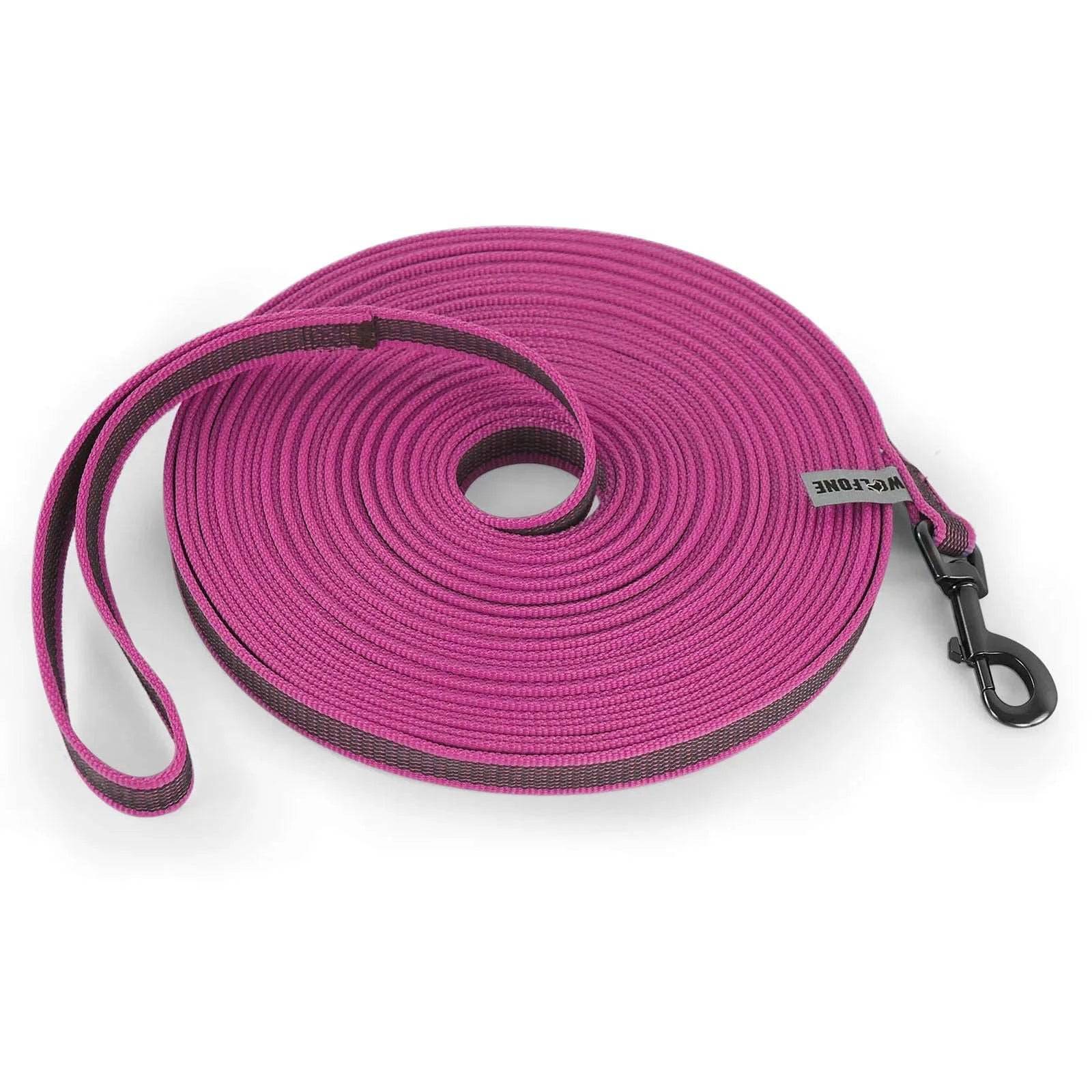 Pink Dog Leash Latex Silk Easy and Convenient Training Big Dual Color TRENDYPET'S ZONE