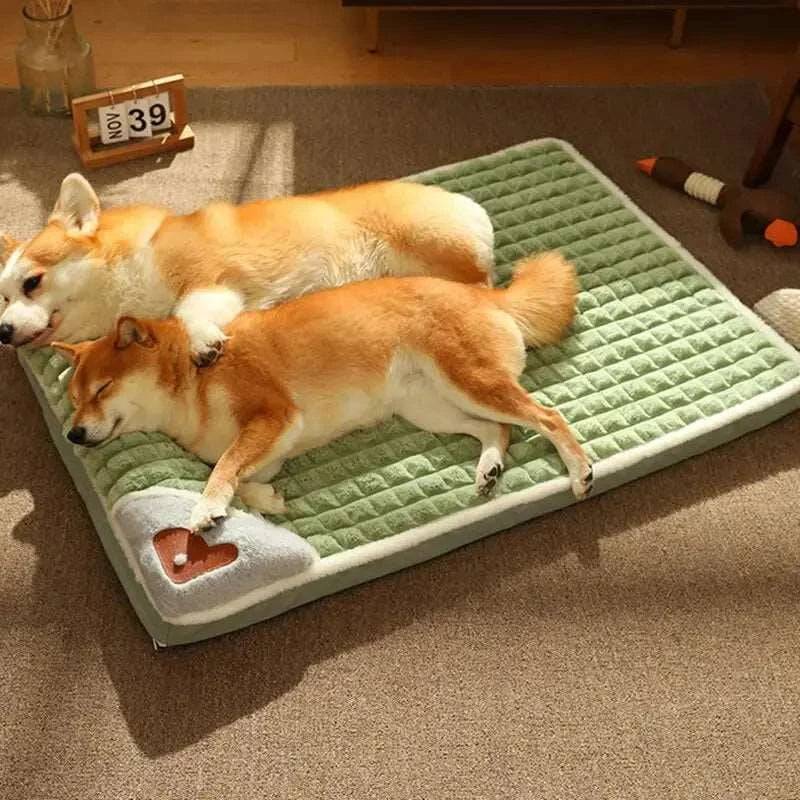 Pink Pet Mat for Winter Luxury Pad for Small Medium Large Dogs Cats Plaid Fluff Sleeping Removable Washable Pet Bed TRENDYPET'S ZONE