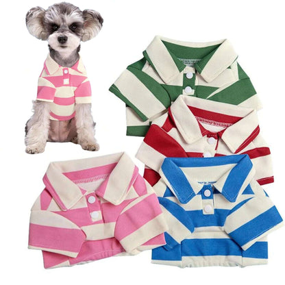 Pink Pet Polo Shirt Summer Dog Clothes Casual Clothing for Small Large Puppy T-shirt Shirts TRENDYPET'S ZONE