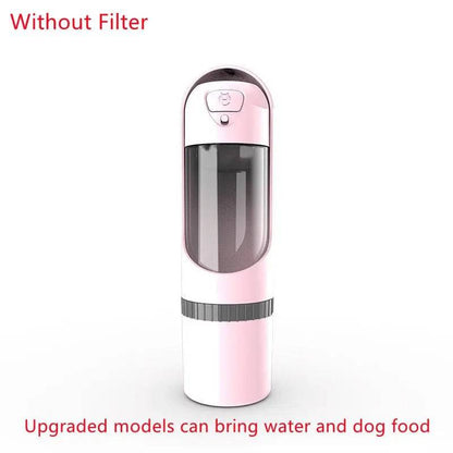 Pink Portable Pet Dog Water Bottle Drinking Bowls For Small Large Dogs - Trendypet's Zone