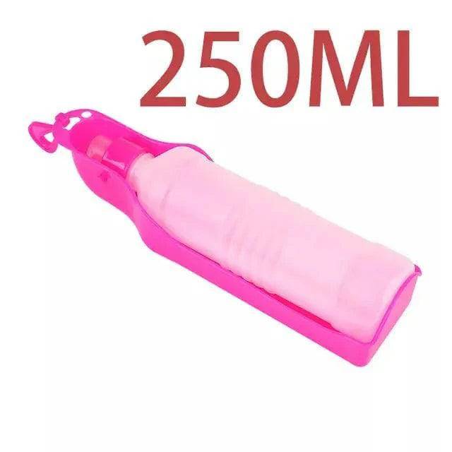 Pink Portable Pet Travel Water Bowl Bottle Feeder Drinking Fountain - Trendypet's Zone