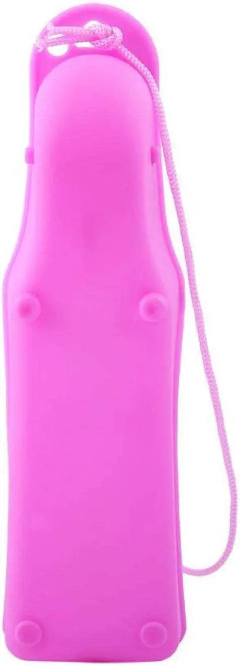 Pink Portable Pet Travel Water Bowl Bottle Feeder Drinking Fountain - Trendypet's Zone