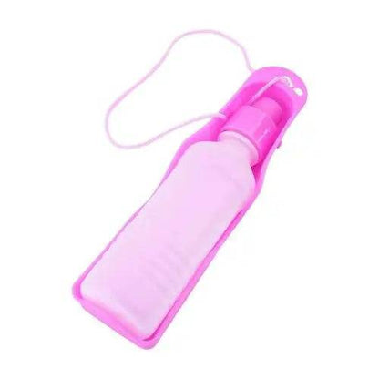 Pink Portable Pet Travel Water Bowl Bottle Feeder Drinking Fountain - Trendypet's Zone