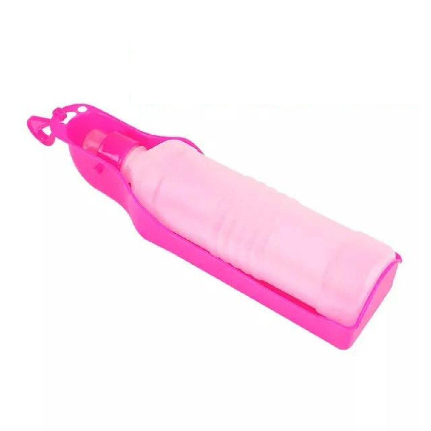 Pink Portable Pet Travel Water Bowl Bottle Feeder Drinking Fountain - Trendypet's Zone