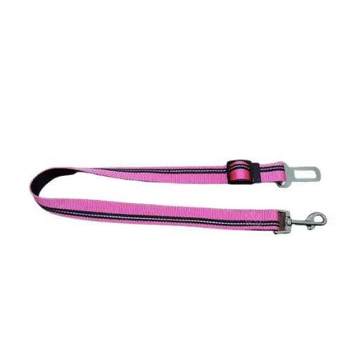 Pink Reflective Pet Supplies Car Seat Belt Dog Seat Belt Dog Leash Vehicle Belt Adjustable Cushioning Elastic Reflective Safety Rope for Dog Cat - Trendypet's Zone