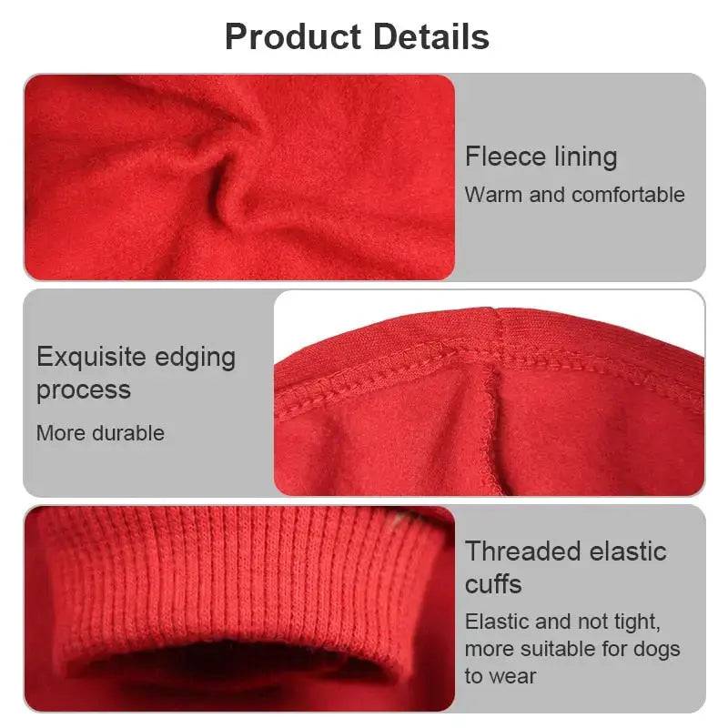 Pink Soft Fleece Pet Dog Puppy Hoodies Warm Sweatshirt Pet Costume Jacket TRENDYPET'S ZONE