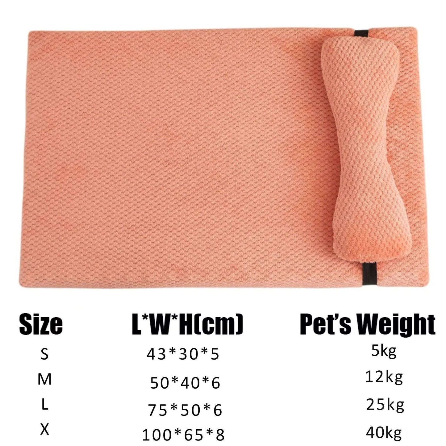 Pink Warm Calming Dog Puppy Bed Mat Pillow Fluffy Plush with Removable Washable Cover for X-Large, Large, Medium, Small Dogs - Trendypet's Zone