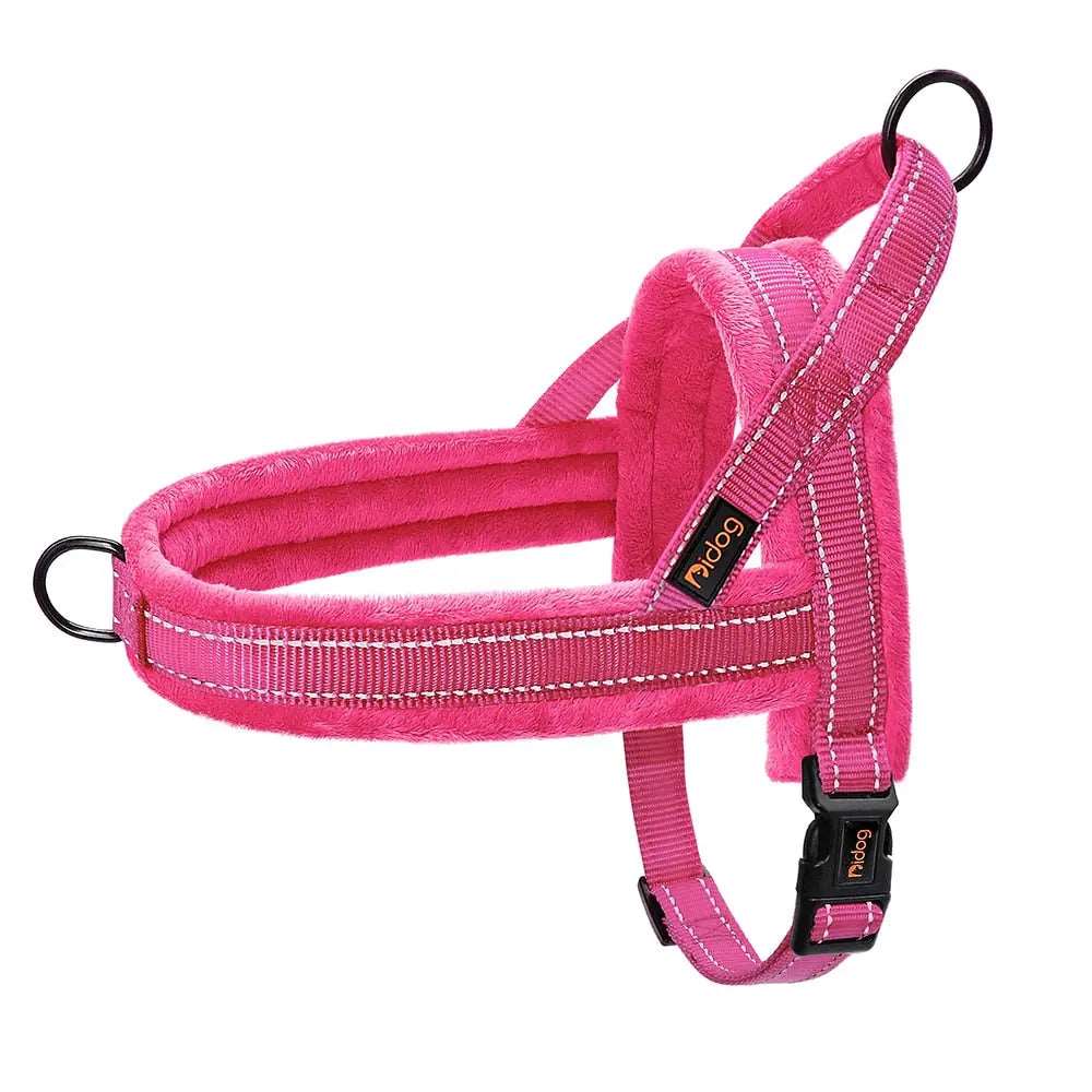 Pink Warm Harness Vest Winter Soft Padded Pet Training Adjustable For Small Large Dog Puppy TRENDYPET'S ZONE